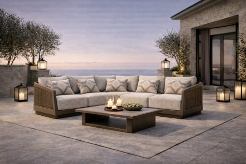 Garda Teak Corner Sofa
