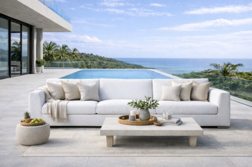 Mauritius Bespoke Outdoor Three Seater Sofa