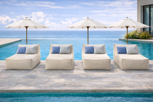 Azure Bespoke Outdoor Sun Lounger