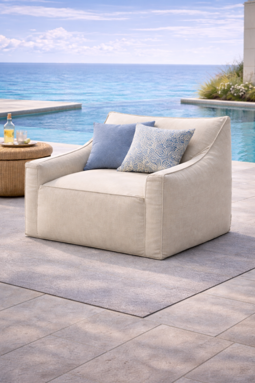 Azure Bespoke Outdoor Club Chair
