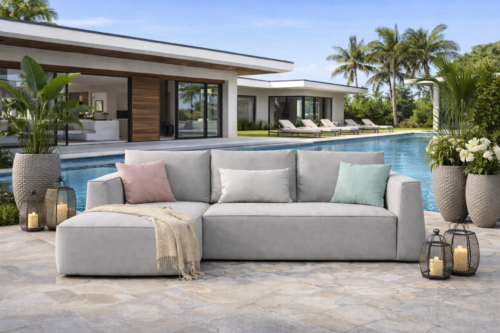 Aruba Bespoke Modular Outdoor Small Chaise Sofa