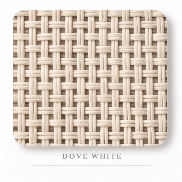 Dove White Rattan - Tight Weave