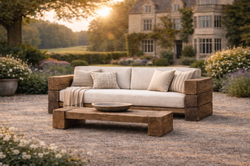 Verbier Outdoor Bespoke Coffee Table - Natural English Oak