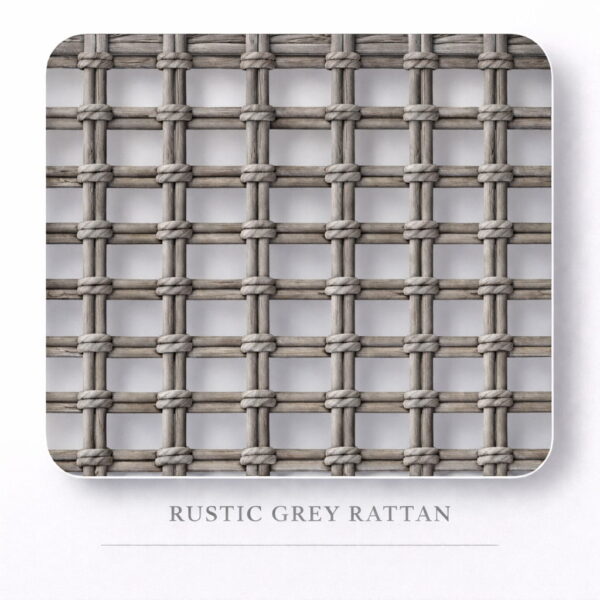 Rustic Grey Rattan - Wide Weave