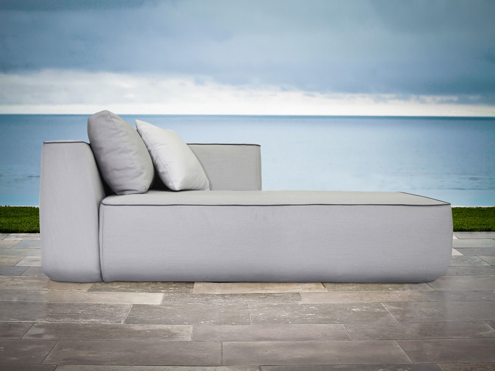 Aruba Bespoke Modular Outdoor Small Chaise Sofa - Image 3