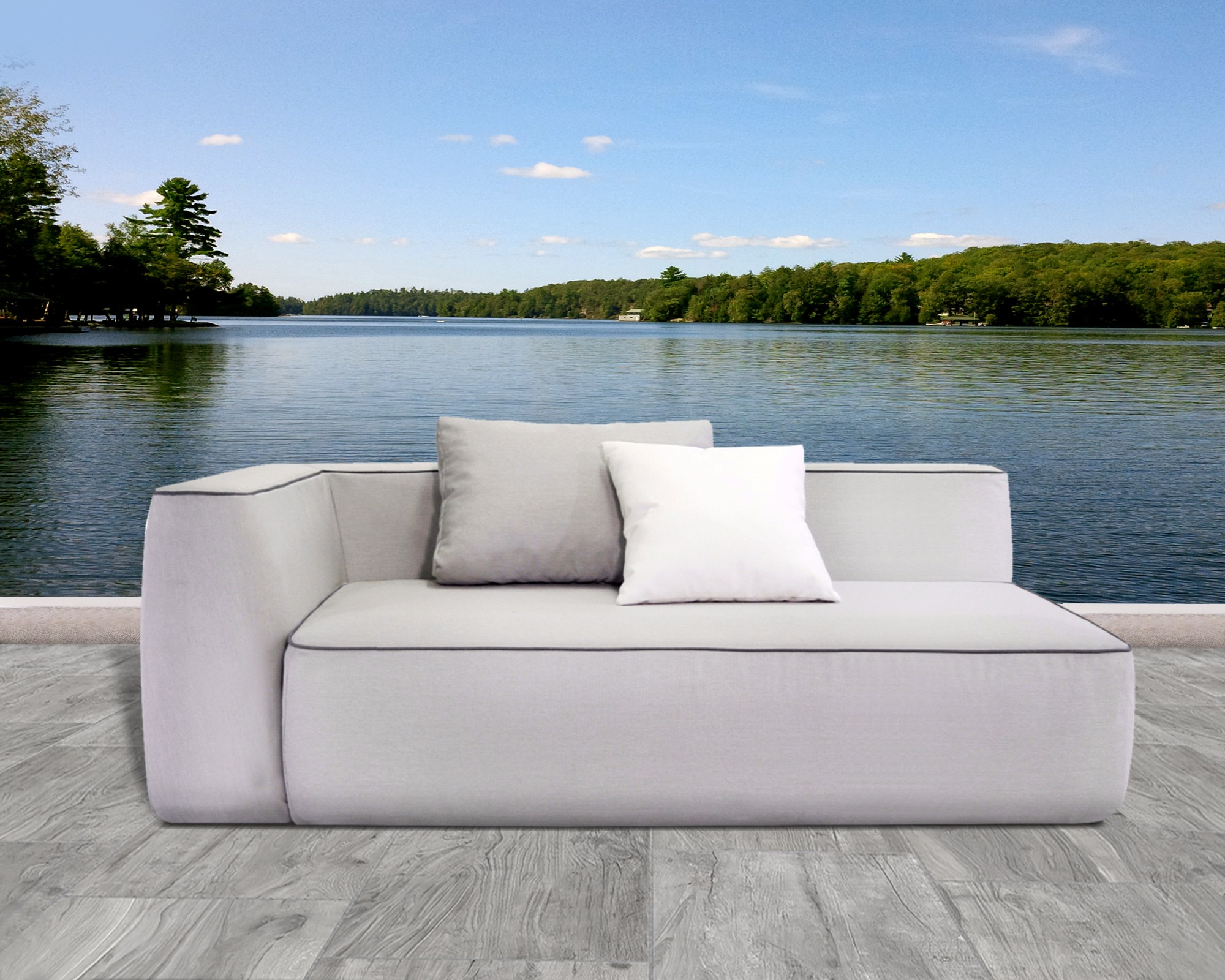 Aruba Bespoke Modular Outdoor Small Chaise Sofa - Image 2