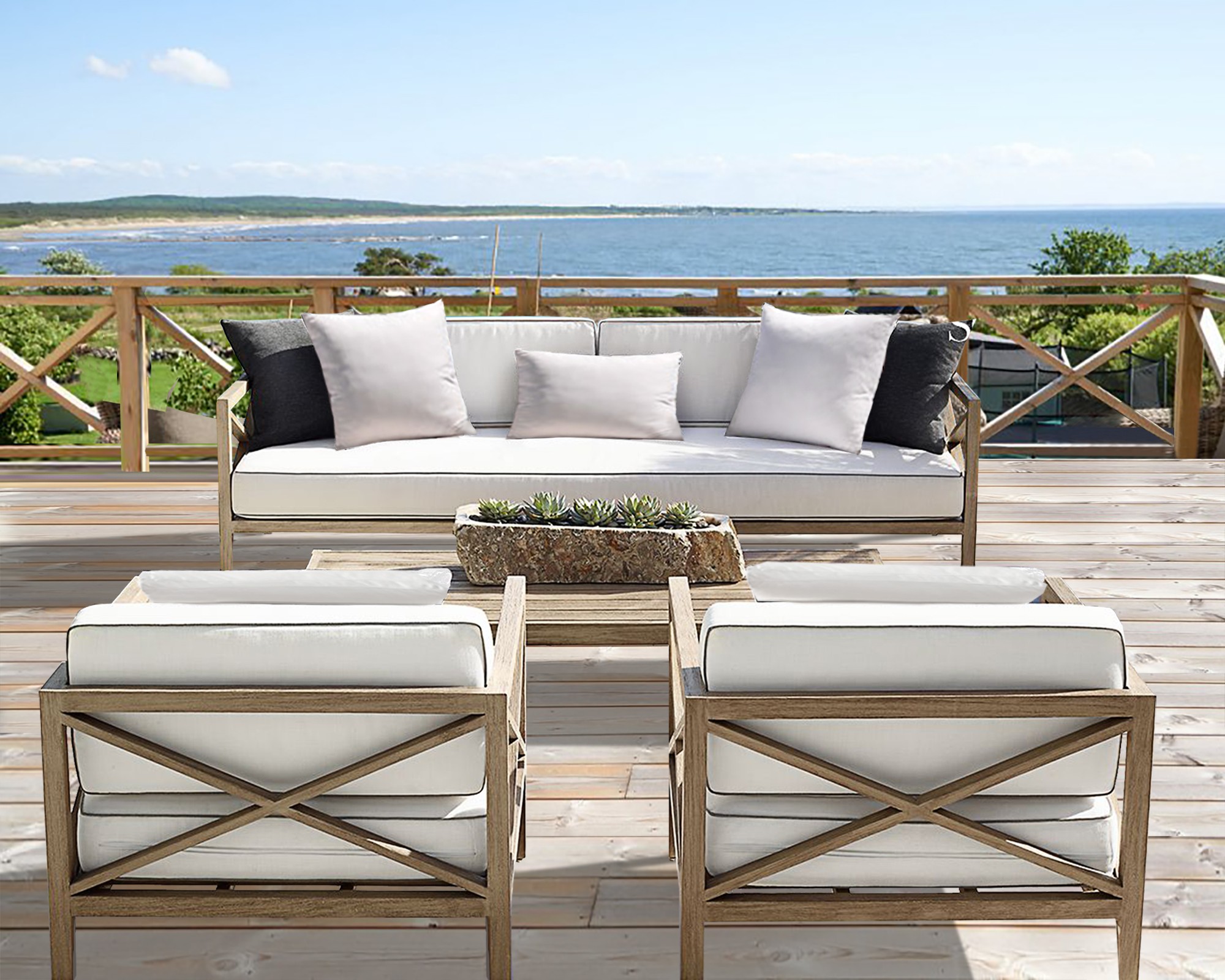 Maui Luxury Outdoor Coffee Table - Image 3