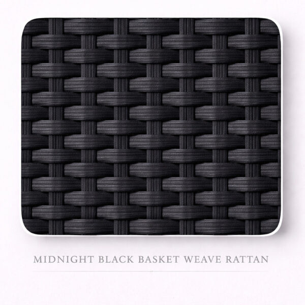 Midnight Black - Basket Weave