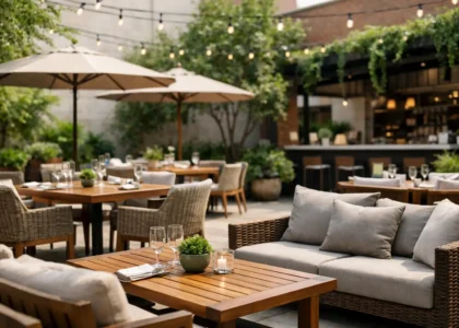 Restaurant Courtyard Furniture Project Example